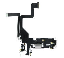 Шлейф iPhone 14 Pro з роз'ємом зарядки white PLS-00-00107200