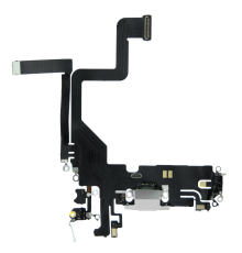 Шлейф iPhone 14 Pro з роз'ємом зарядки white PLS-00-00107200