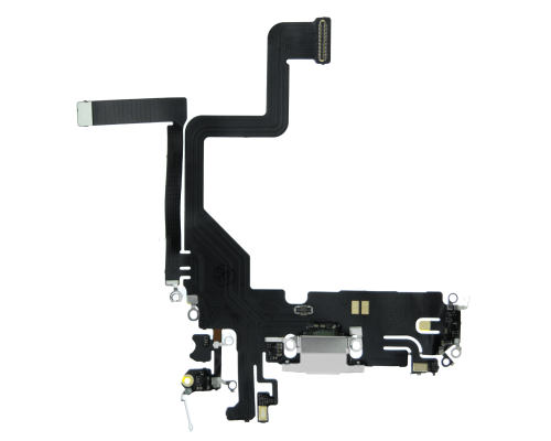 Шлейф iPhone 14 Pro з роз'ємом зарядки white PLS-00-00107200