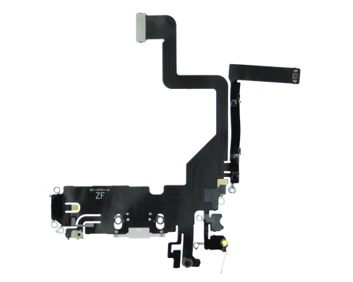 Шлейф iPhone 14 Pro з роз'ємом зарядки white PLS-00-00107200