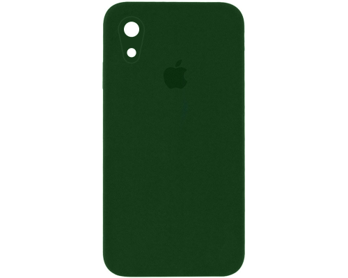 Чохол Silicone Case Квадратні Борти Full Camera iPhone XR army green PLS-00-00083156