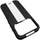 Чохол шкіряний Rally with Magnetic для iPhone 17 Pro black white PLS-00-00160024