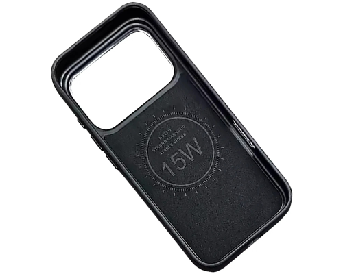 Чохол шкіряний Rally with Magnetic для iPhone 17 Pro black white PLS-00-00160024