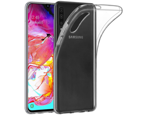 Чохол TPU 1,5mm Samsung A705 Galaxy A70 transparent PLS-00-00129277