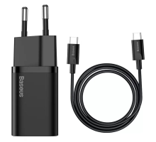 Зарядний пристрій Baseus Super SI 25W 3A 1USB-C з кабелем Type-C black PLS-00-00101038