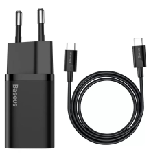 Зарядний пристрій Baseus Super SI 25W 3A 1USB-C з кабелем Type-C black PLS-00-00101038