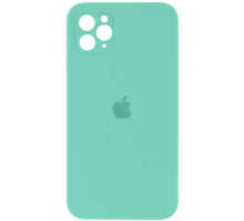 Чохол Silicone Case Квадратні Борти Full Camera iPhone 11 Pro turquoise PLS-00-00101395