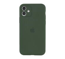 Чохол Silicone Case Full Camera Protective iPhone 12 dark green PLS-00-00104603