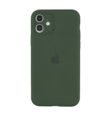 Чохол Silicone Case Full Camera Protective iPhone 12 dark green PLS-00-00104603