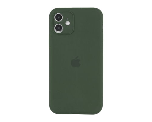 Чохол Silicone Case Full Camera Protective iPhone 12 dark green PLS-00-00104603