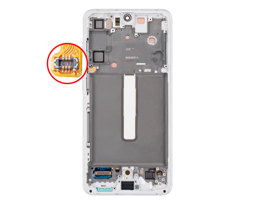 Дисплей Samsung G990 Galaxy S21 FE 5G з сенсором та рамкою white (Original) PLS-00-00086261