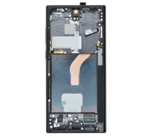 Дисплей Samsung S908 Galaxy S22 Ultra з сенсором та рамкою black (Original) PLS-00-00090144