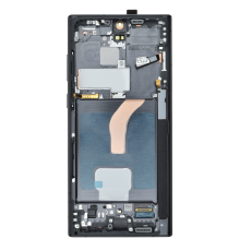 Дисплей Samsung S908 Galaxy S22 Ultra з сенсором та рамкою black (Original) PLS-00-00090144