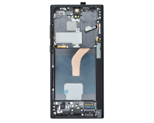 Дисплей Samsung S908 Galaxy S22 Ultra з сенсором та рамкою black (Original) PLS-00-00090144