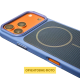 Чохол TechWoven Hybrid with Magnetic для iPhone 16 blue PLS-00-00165309