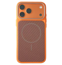 Чохол TechWoven Hybrid with Magnetic для iPhone 17 Pro Max orange brown PLS-00-00165351