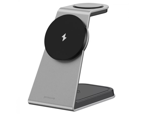Бездротовий зарядний пристрій Proove Omni Power 3в1 15W gray PLS-00-00132456