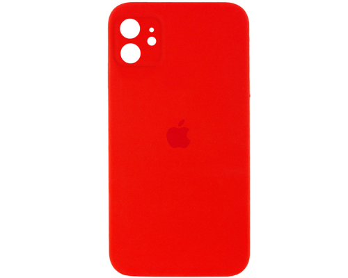 Чохол Silicone Case Квадратні Борти Full Camera iPhone 11 red PLS-00-00097844