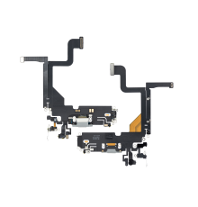 Шлейф iPhone 13 Pro з роз'ємом зарядки silver (Original Used) PLS-00-00093472