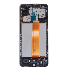 Дисплей Samsung M127 Galaxy M12 (2021) з сенсором та рамкою black (Original) PLS-00-00095243
