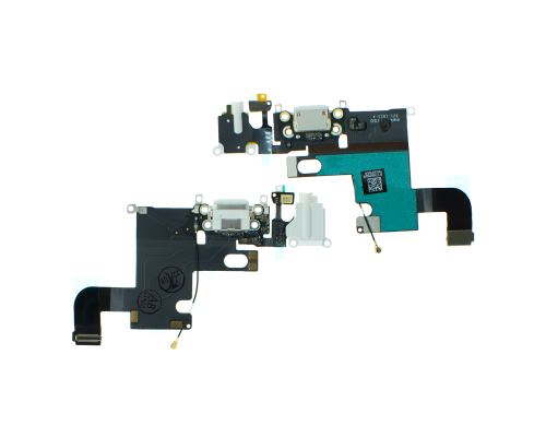 Шлейф iPhone 6 з роз'ємом зарядки white (Original) PLS-00-00079118