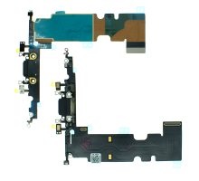 Шлейф iPhone 8 Plus з роз'ємом зарядки black (Original Used) PLS-00-00033886