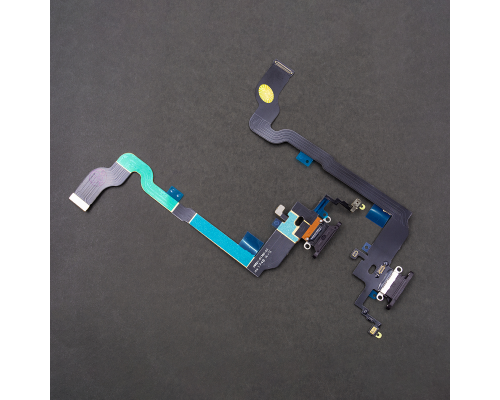 Шлейф iPhone X з роз'ємом зарядки black PLS-00-00016399