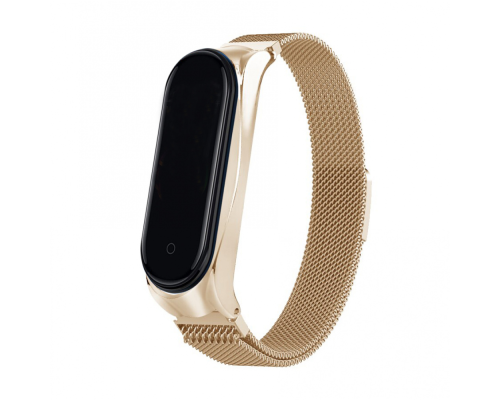 Ремінець Xiaomi Mi Band (3,4) Milanese Loop gold PLS-00-00073751