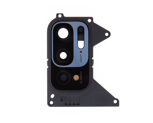 Скло камери Xiaomi Redmi Note 10 5G з рамкою black PLS-00-00077592