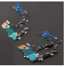 Шлейф iPhone 8 з роз'ємом зарядки black PLS-00-00017874