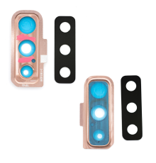 Скло камери Samsung A750 Galaxy A7 2018 з рамкою gold PLS-00-00026591