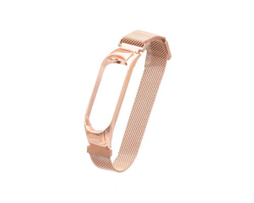 Ремінець Xiaomi Mi Band (3,4) Milanese Loop rose gold PLS-00-00042772