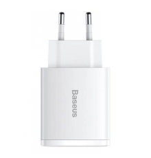 Зарядний пристрій Baseus Compact 30W 3A 2USB-A+1USB-C white PLS-00-00079877
