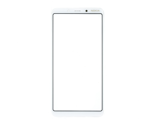 Скло дисплея Nokia 3.1 Plus Dual Sim (TA-1104) white (Original China) PLS-00-00022400