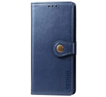 Чохол-книжка Leather GETMAN with card holder Xiaomi Redmi Note 10 Pro blue PLS-00-00086251