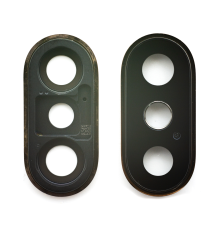 Скло камери Apple iPhone XS з рамкою gold (Original) PLS-00-00026657