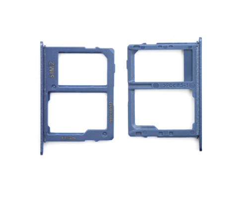 Тримач SIM-карти Samsung A600F Dual Galaxy A6 (2018) for Sim 2 + MMC (Dual Sim) blue PLS-00-00026534