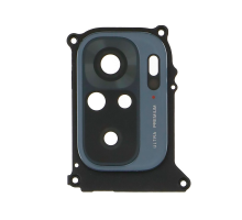 Скло камери Xiaomi Redmi Note 10 з рамкою black (Original) PLS-00-00072161
