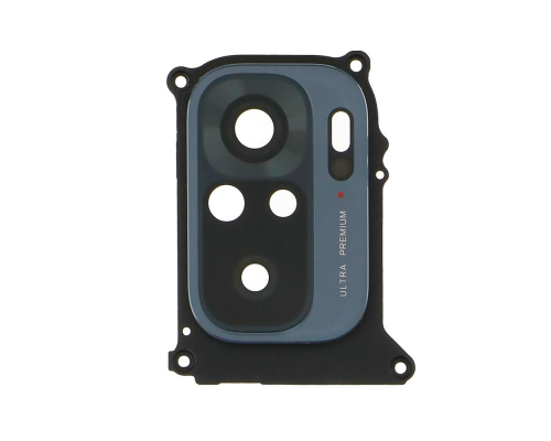 Скло камери Xiaomi Redmi Note 10 з рамкою black (Original) PLS-00-00072161