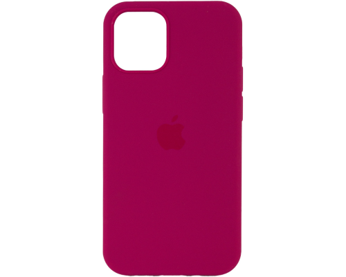 Чохол Silicone Case Full Protective iPhone 12 Pro Max pomegranate PLS-00-00071549