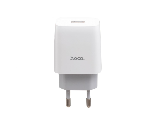 Зарядний пристрій Hoco C72A 10.5W 2.1A 1USB-A white PLS-00-00051035