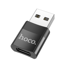 Перехідник Hoco UA17 Type-C to USB black PLS-00-00101566