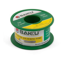 Припій BAKU BK-10002, Sn 97%, Ag 0.3%, Cu 0.7%, flux 2%, 0,2 мм, 50 г