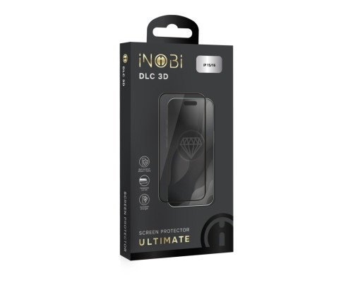 Захисне скло iNOBI Ultimate DLC 3D for iPhone 15/16 Чорний ma38494_3748711