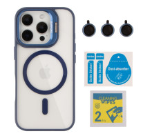 Чохол TPU+PC+Metal Stand Case with MagSafe and Camera Lenses для iPhone 16 Pro Max М'ята упаковка Dark Blue ma66995_167127 2020000504290