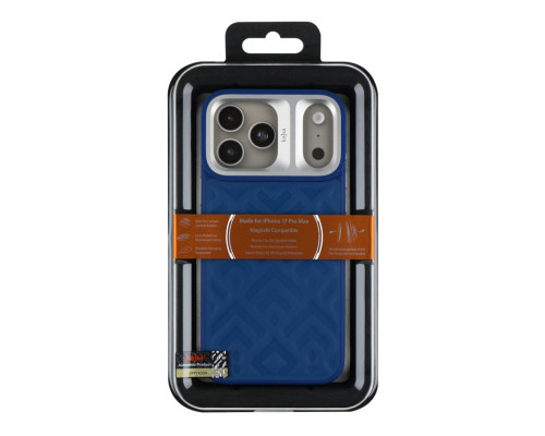 Чохол Kajsa Briquette Collection Rhombus with MagSafe для iPhone 17 Pro Max Blue B-Ring ma39044_3869651 2020000509349