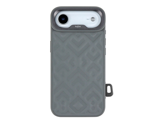 Чохол Kajsa Briquette Collection Rhombus with MagSafe для iPhone 17 Air Grey O-Ring ma39046_3869662 2020000509417