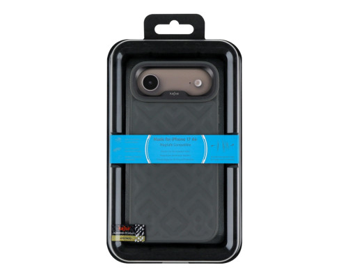 Чохол Kajsa Briquette Collection Rhombus with MagSafe для iPhone 17 Air Grey O-Ring ma39046_3869662 2020000509417
