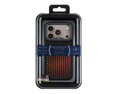 Чохол Kajsa Splendid Collection Circle with MagSafe для iPhone 17 Pro Black O-Ring ma129242_333645 2020000509059