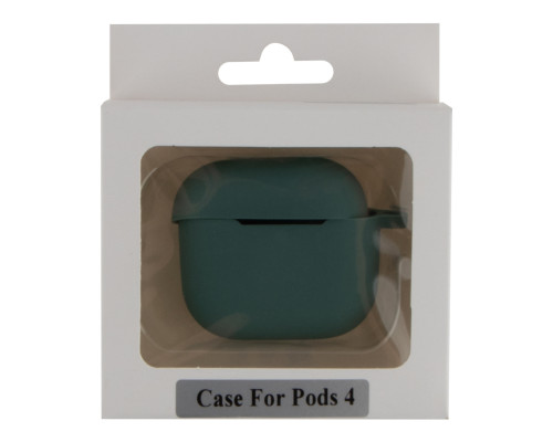 Футляр Silicone Case with hook для Airpods 4 М'ята упаковка 55.Pine green ma38789_3868326